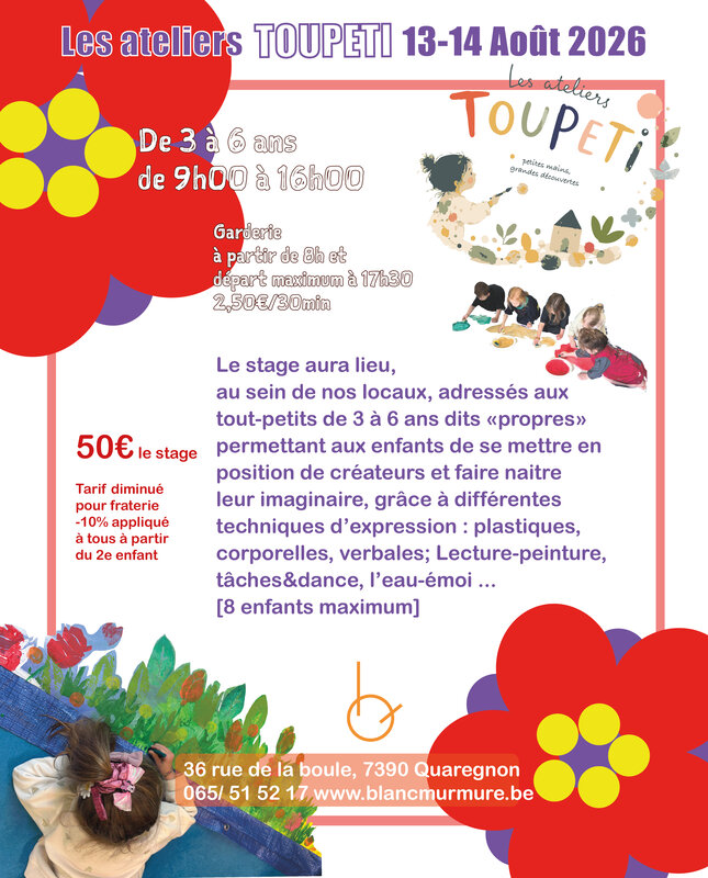 Stages,cours Les ateliers Toupeti