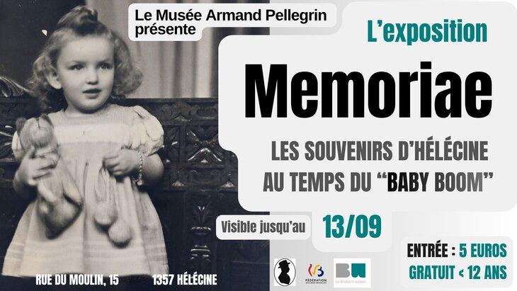 Expositions Exposition   Memoriae. souvenirs d Hélécine temps Baby Boom 