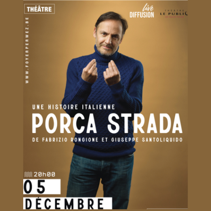 Spectacles Porca Strada, histoire italienne - Fabrizio Rongione Giuseppe Santoliquido