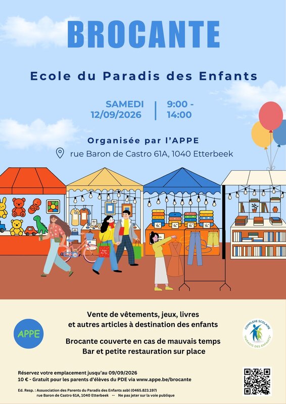 Loisirs Grande brocante annuelle Paradis Enfants