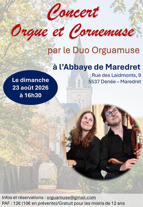 Concerts Concert Orgue Cornemuse