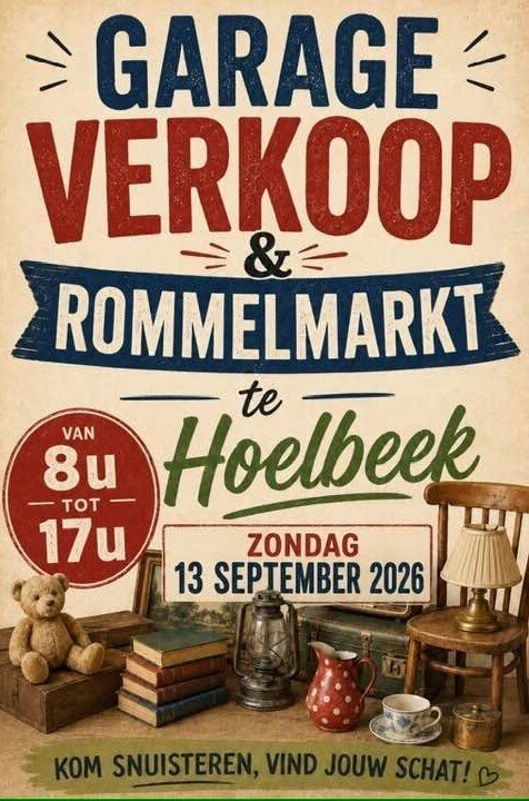 Garage verkoop & rommelmarkt