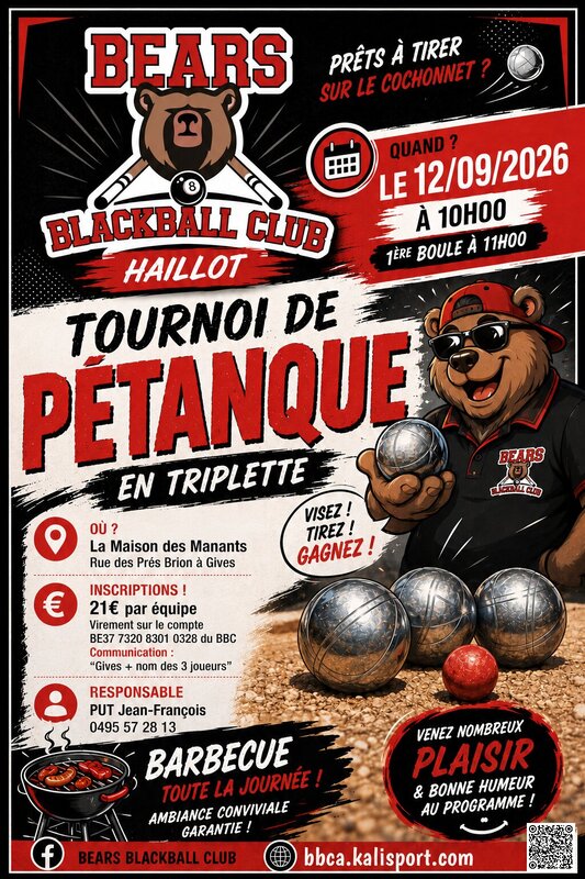 Loisirs Tournoi pétanque triplette