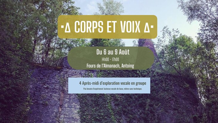 Stages,cours Stage d exploration vocale groupe