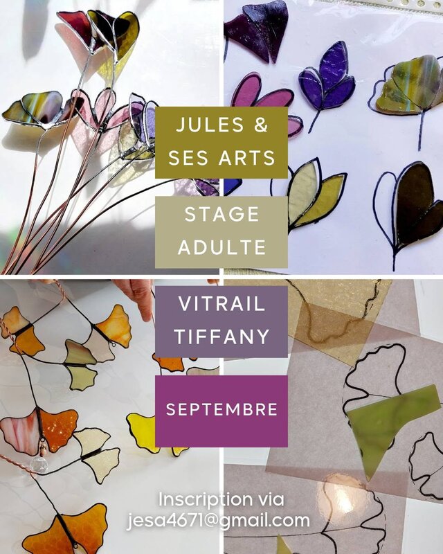 Stages,cours Atelier d initiation vitrail Tiffany