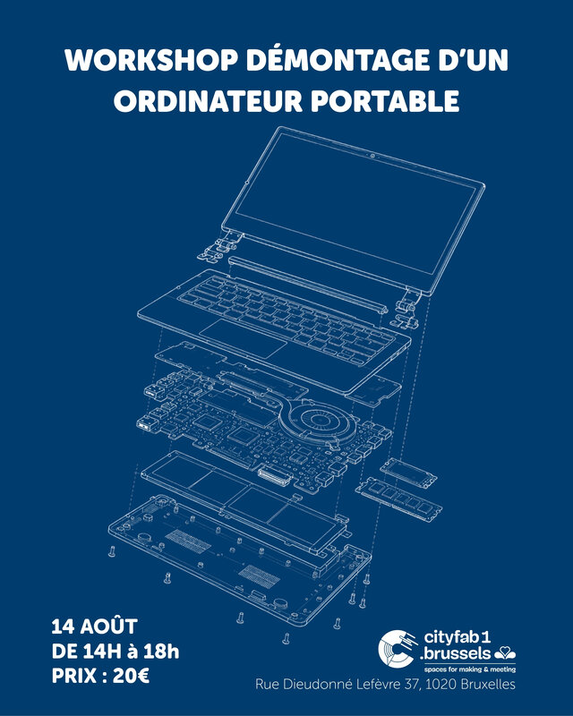 Stages,cours Workshop : démonte premier laptop