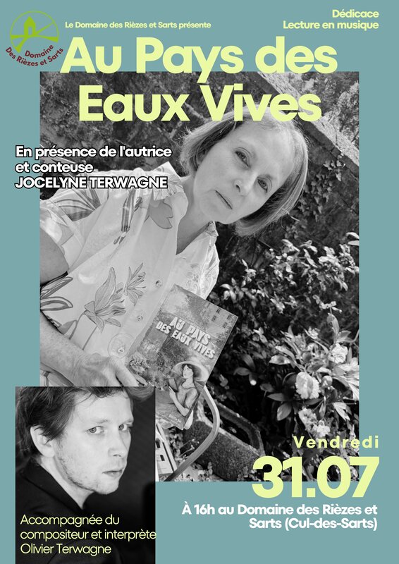 Spectacles Lecture contée Pays Eaux Vives  avec Jocelyne Olivier Terwagne