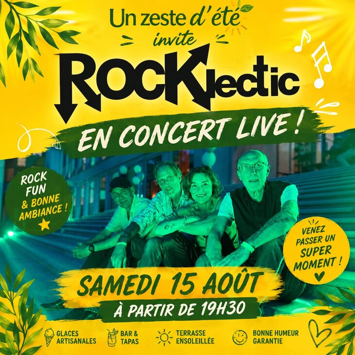 Concerts Rocklectic Concert Live Un Zeste d Été 