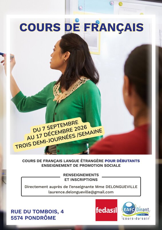 Stages,cours Cours français langue étrangère (FLE), niveau débutant