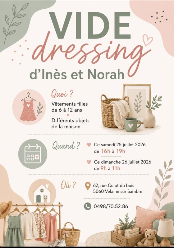  Vide dressing Filles 6 12 ans