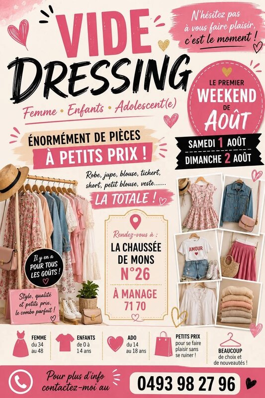 Loisirs Méga vide dressing
