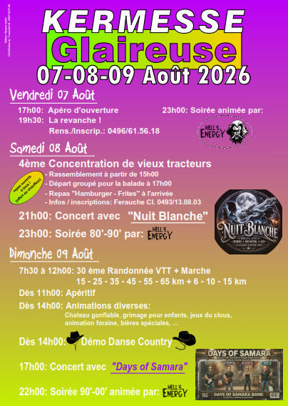 Loisirs Kermesse annuelle Glaireuse