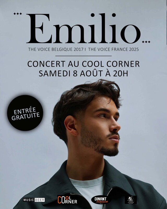 Soirées Emilio The Voice concert Cool Corner