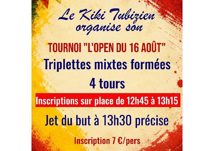 Loisirs Tournoi pétanque