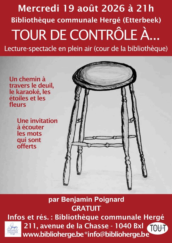 Spectacles « Tour contrôle … - Lecture-spectacle plein par Benjamin Poignard