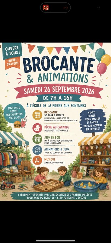  Brocante d automne la Pierre Fontaines