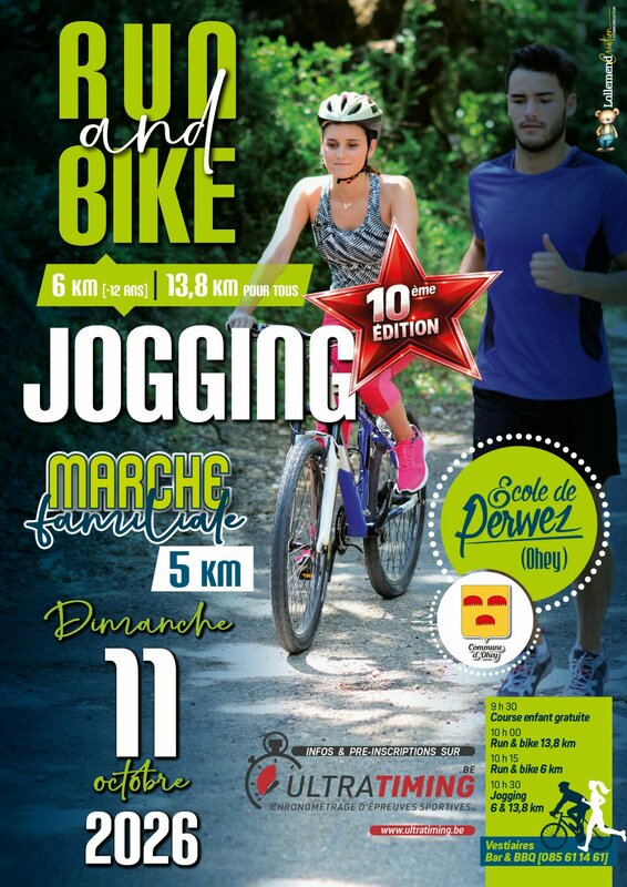 Loisirs Jogging Run & Bike Nature l École Perwez
