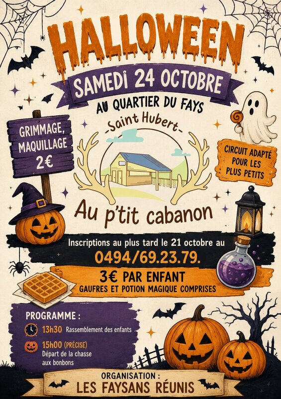 Loisirs Fête d’Halloween Faysans Réunis