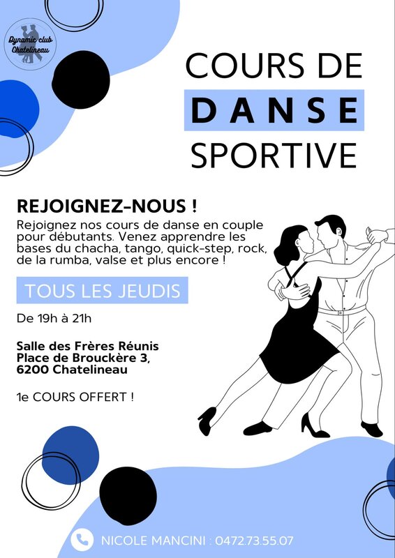 Stages,cours Cours danse deux