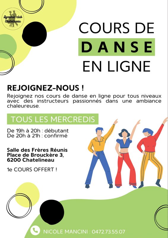 Stages,cours Cours danse ligne