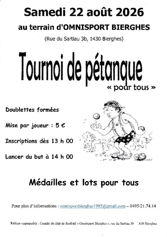 Loisirs Tournoi pétanque