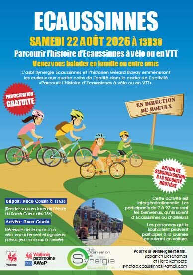 Loisirs Parcourir l histoire d Ecaussinnes vélo