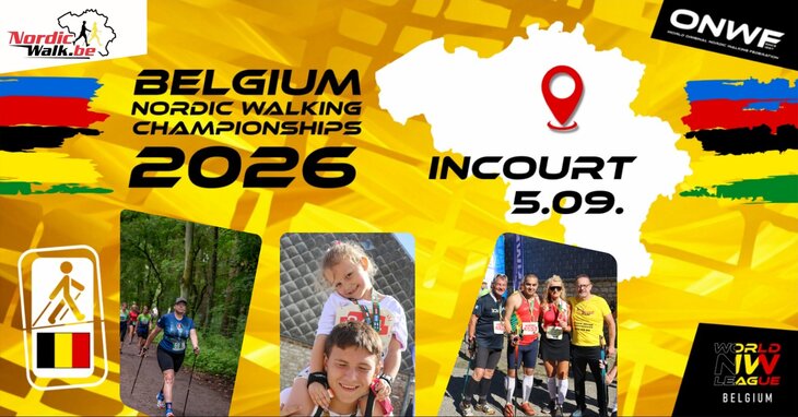 Loisirs 2ème édition championnat belgique marche nordique