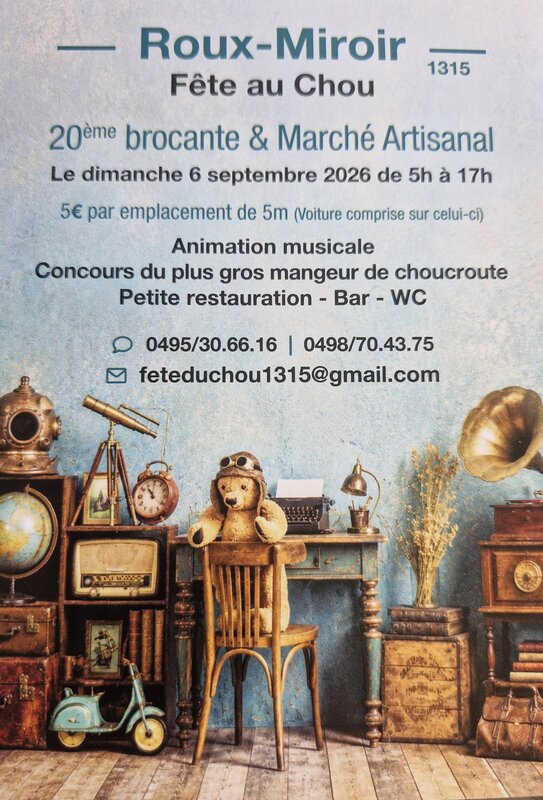  20éme brocante la fête chou