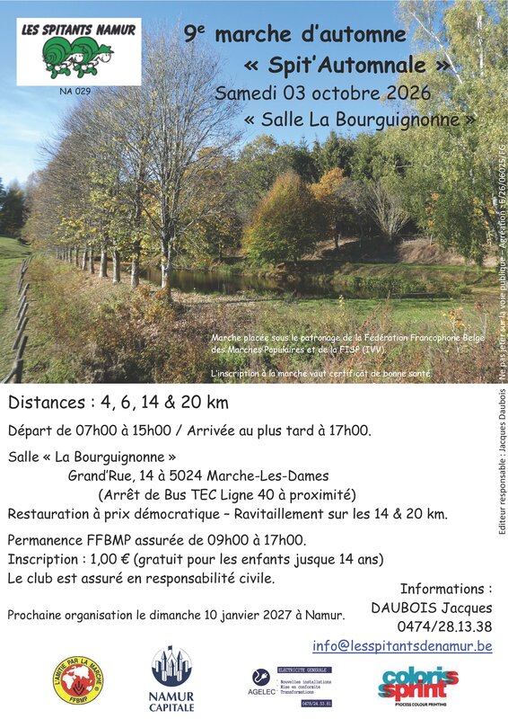 Loisirs 9e marche d Automne, Spit Automnale