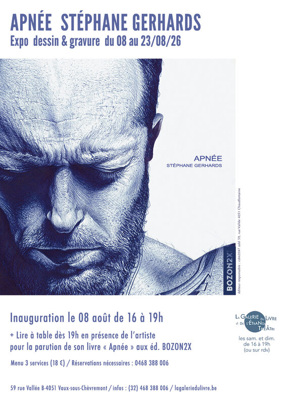 Expositions Expo  Apnée  dessins gravures Stéphane Gerhards