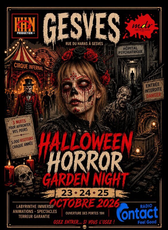 Soirées Halloween horror garden night