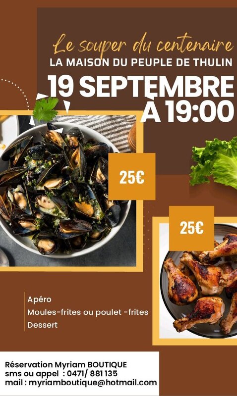 Loisirs Ducasse Centenaire la Maion Peuple Thulin