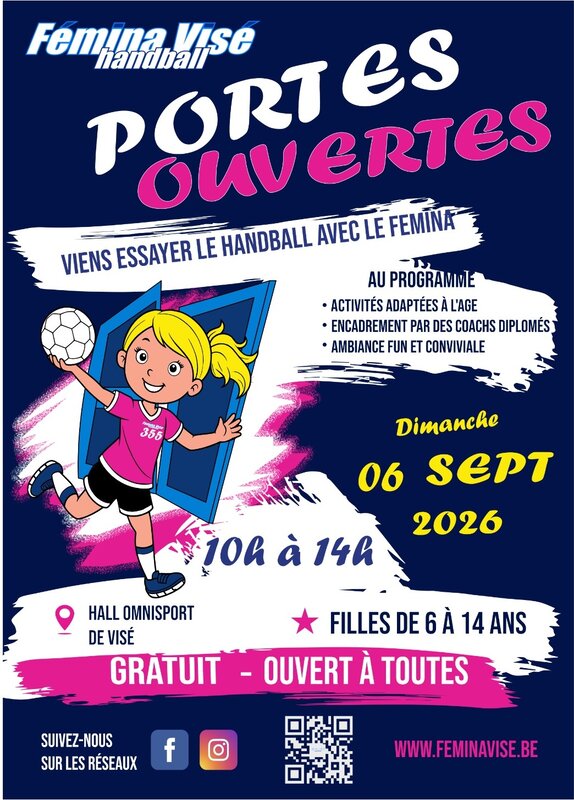 Loisirs Portes ouvertes Fémina Visé Handball