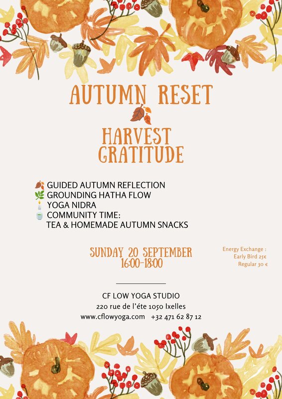 Stages,cours Autumn Reset : Harvest & Gratitude