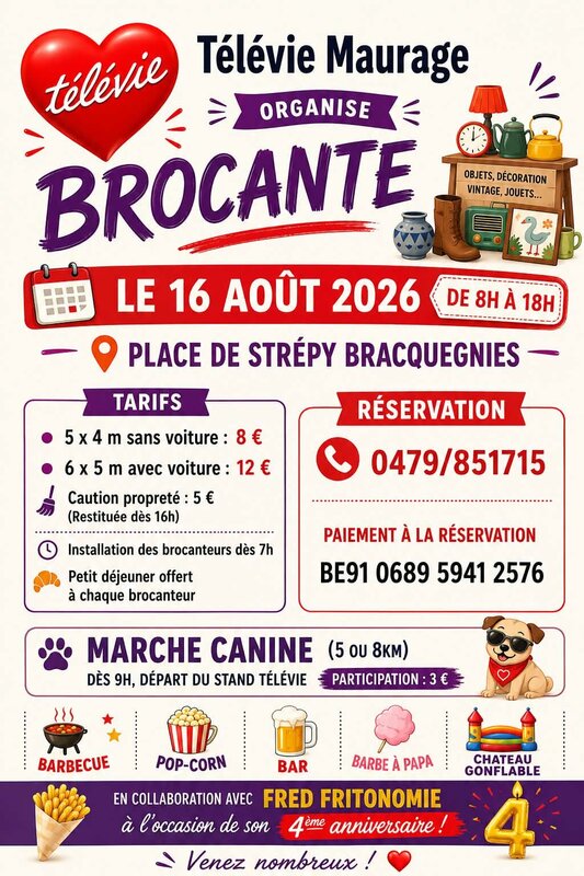  Brocante Télévie Maurage