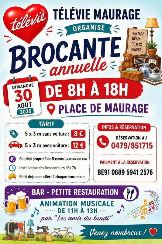  Brocante Télévie