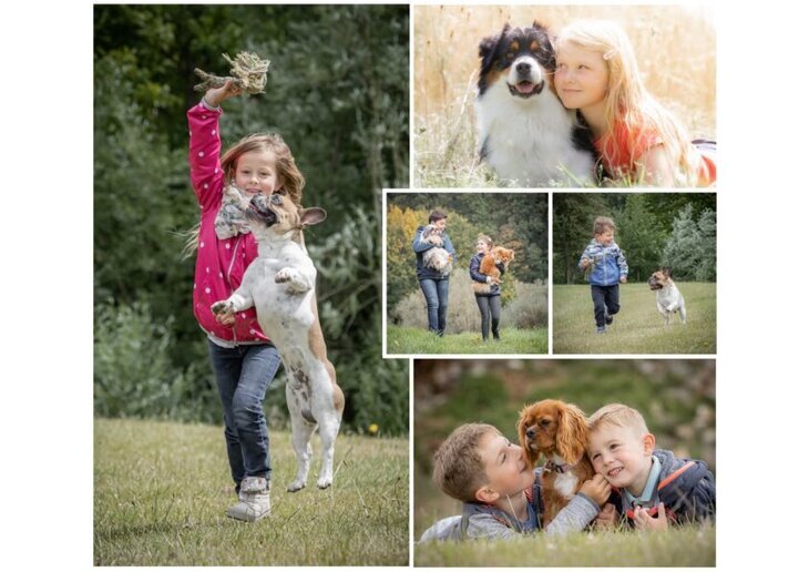 Loisirs Séances photos chien-enfant Parc Woluwe