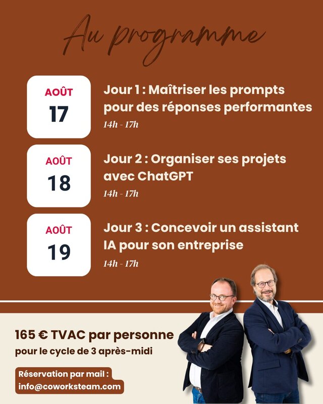 Stages,cours Développez votre business avec l IA