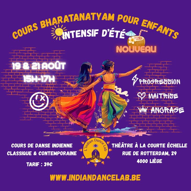 Stages,cours Stage Bharatantyam - Intensif d été