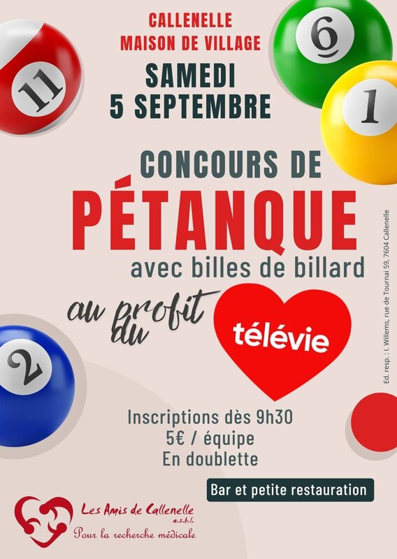 Loisirs Journée faveur Télévie