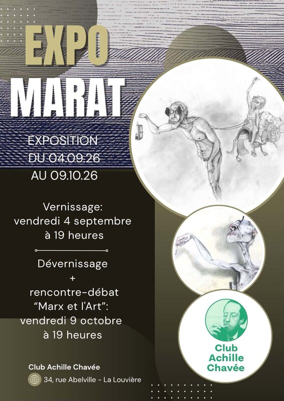 Expositions Exposition Marat : Soirée vernissage / découvrez programme 