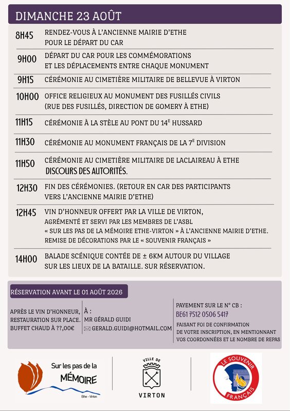 Loisirs Commémorations bataille frontières Veillées balade scénique contée