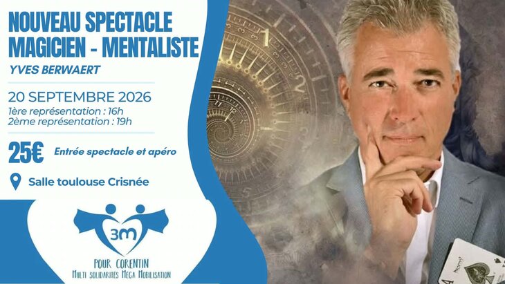 Spectacles Spectacle magicien/mentaliste Yves Berwaert