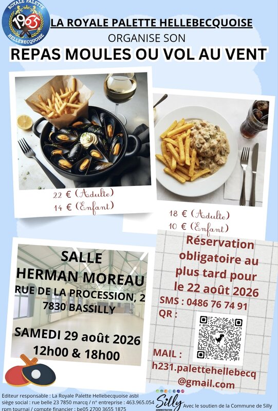 Loisirs Repas moules vol vent