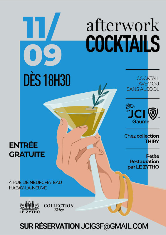 Soirées Afterwork cocktails