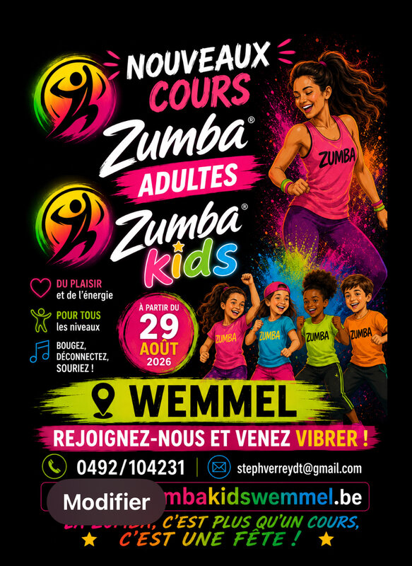 Stages,cours Zumba adultes
