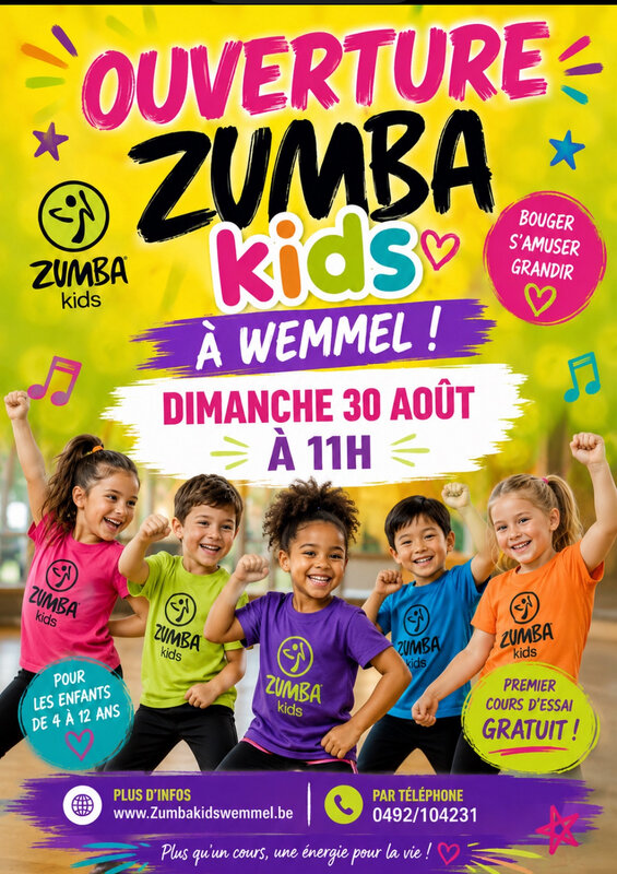 Stages,cours Zumba kids