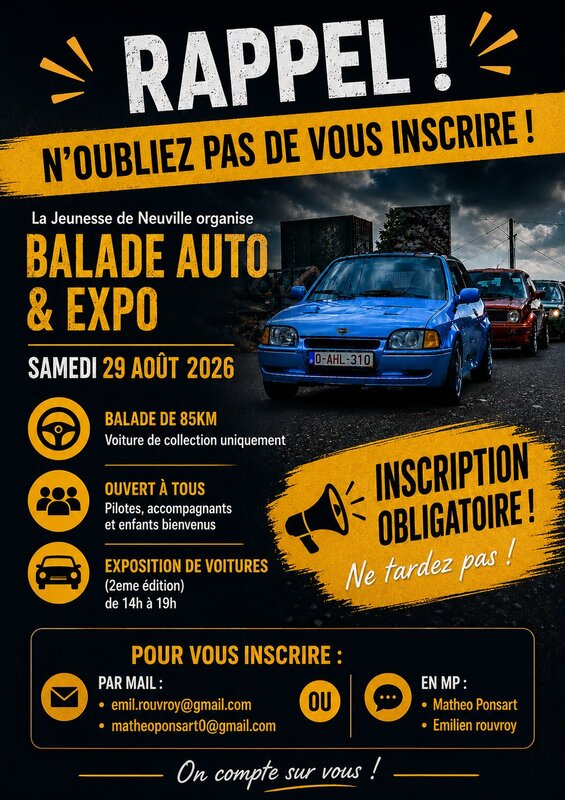 Expositions Exposition / balade automobile