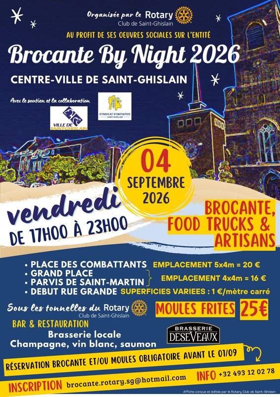 Soirées Brocante Night souper moules