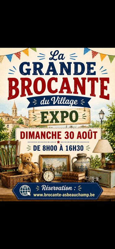  Grande brocante village expo. Limal